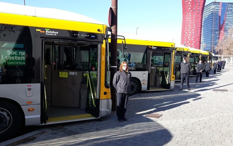 Barcelona buses iveco hibrido